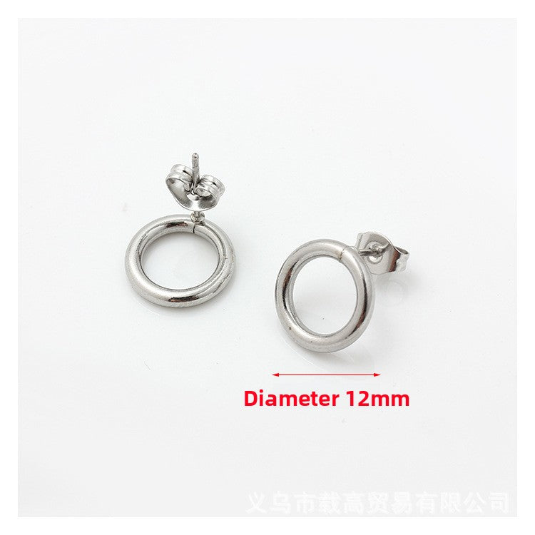 Original Design Jewelry Accessories Featuring PVD Coated Titanium Steel In Steel Color, 1 Piece