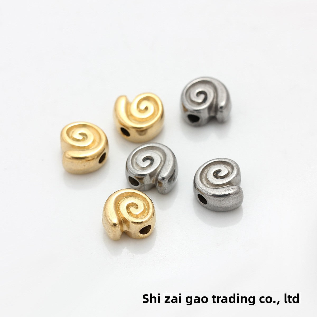 Snails Love Charms Jewelry Accessories In Golden Titanium Steel
