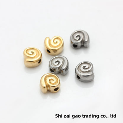 Snails Love Charms Jewelry Accessories In Golden Titanium Steel