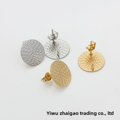 Spider Web Jewelry Accessory In 18K Real Gold Plated Titanium Steel, Golden Finish