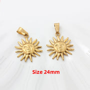 Type a 18K Gold Titanium Steel Sun, 1 Piece