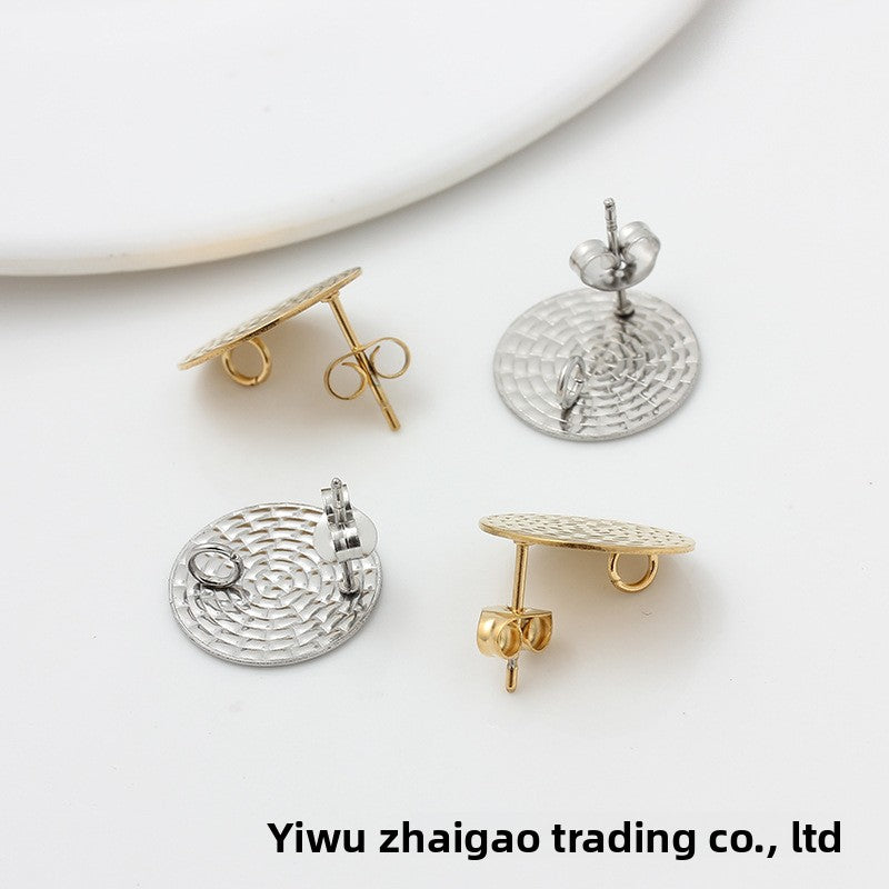 Spider Web Jewelry Accessory In 18K Real Gold Plated Titanium Steel, Golden Finish