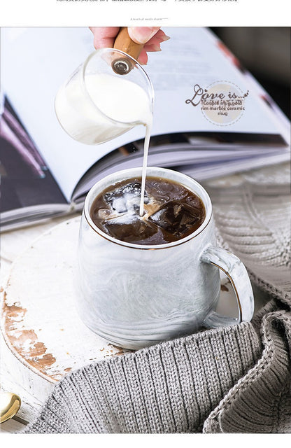Solid Color Ceramics Cup Featuring Durable Ceramic Material In Classic Design