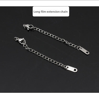 Original Design Round Extension Chain In Golden Titanium Steel With PVD Coated Finish, 1 Piece Jewelry Accessory