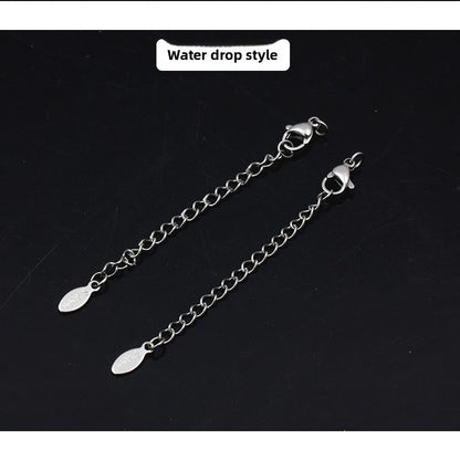 Original Design Round Extension Chain In Golden Titanium Steel With PVD Coated Finish, 1 Piece Jewelry Accessory