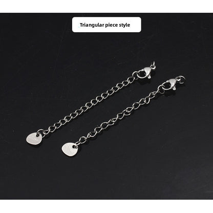 Original Design Round Extension Chain In Golden Titanium Steel With PVD Coated Finish, 1 Piece Jewelry Accessory
