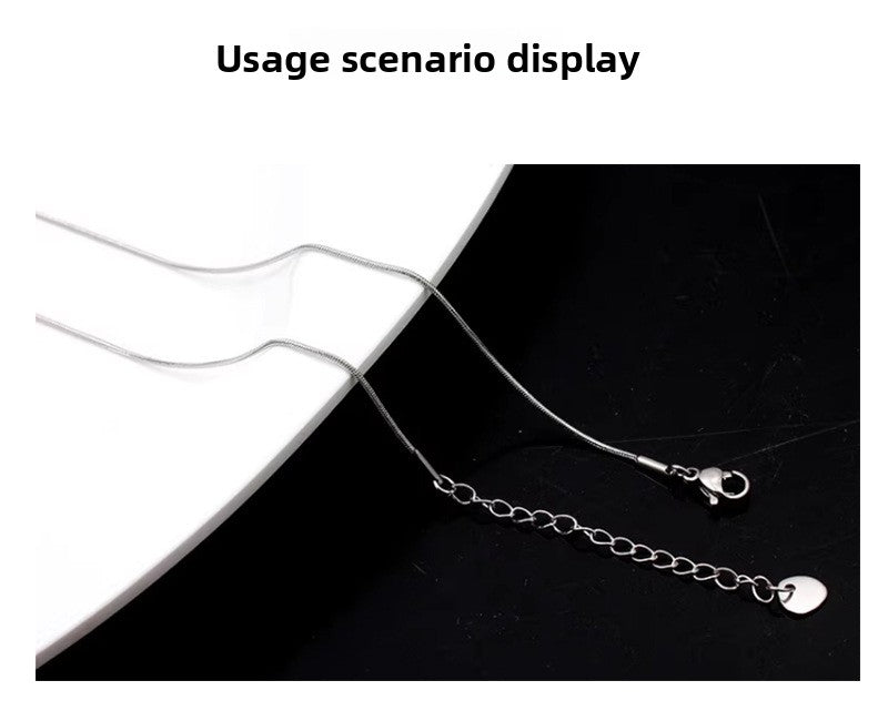 Original Design Round Extension Chain In Golden Titanium Steel With PVD Coated Finish, 1 Piece Jewelry Accessory