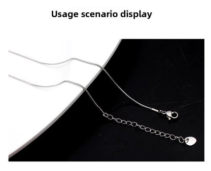 Original Design Round Extension Chain In Golden Titanium Steel With PVD Coated Finish, 1 Piece Jewelry Accessory
