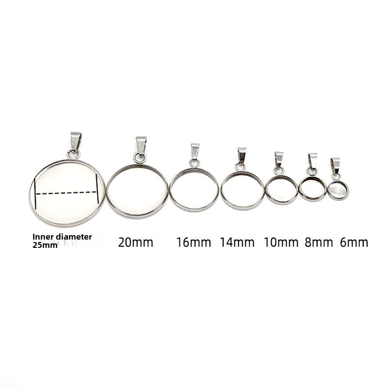 Princess Style Jewelry Accessories Featuring Round Pattern In Elegant Steel Color