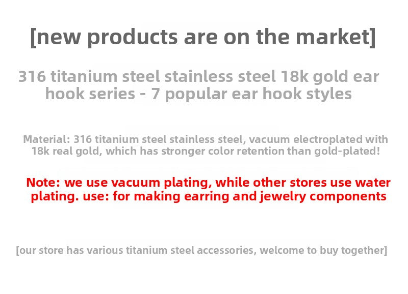 Original Design Jewelry Accessories Made With Durable 316 Stainless Steel For Long-Lasting Wear