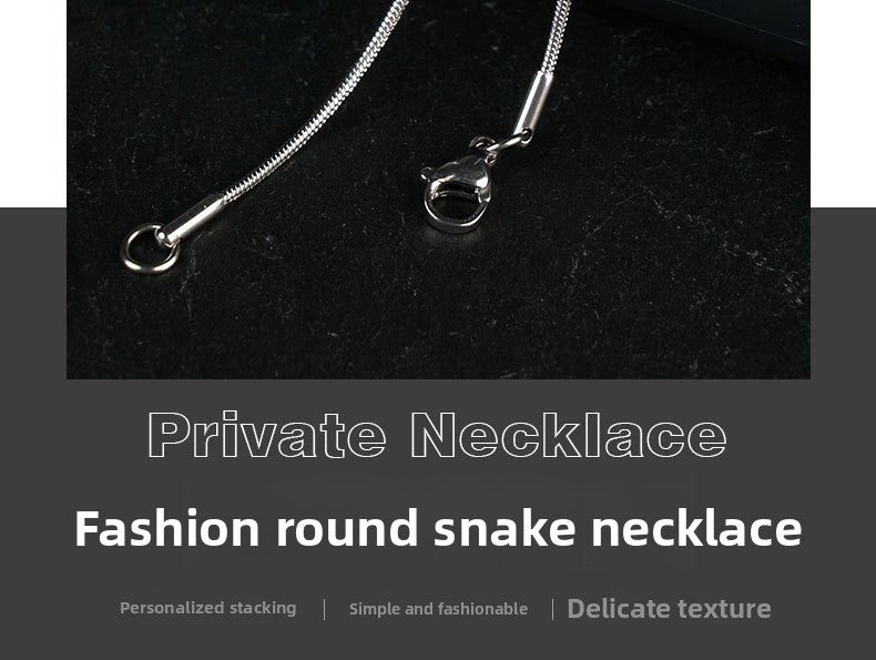 For Love Charms Necklace In Steel Color, Made With Durable Titanium Steel