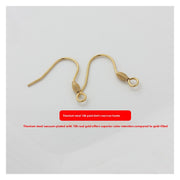 18K Gold Titanium Steel Bird's Nest Ear Hook, 1 Piece