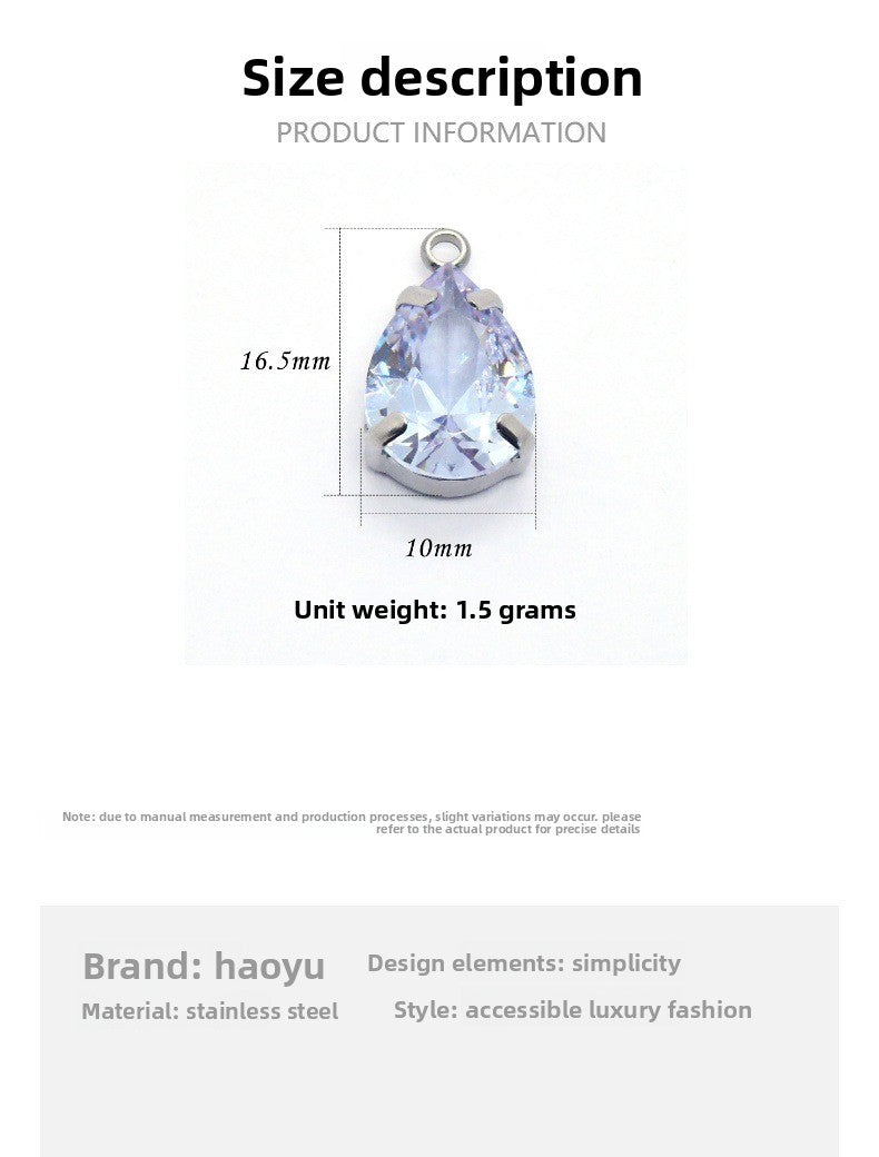Jewelry Accessories Featuring Water Droplets Pattern With Inlay Craftsmanship