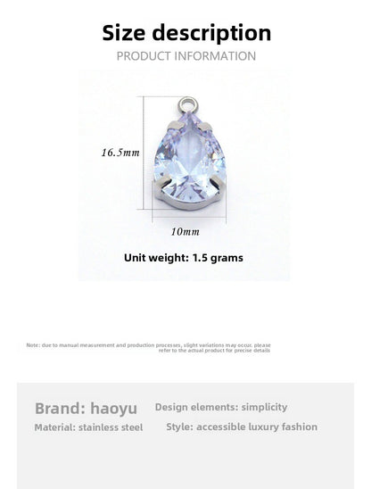 Jewelry Accessories Featuring Water Droplets Pattern With Inlay Craftsmanship