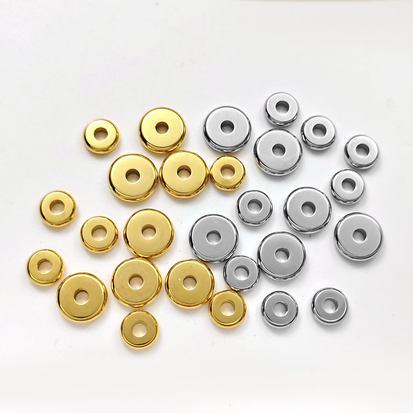 Polished Love Charms In Steel Color For DIY Accessories