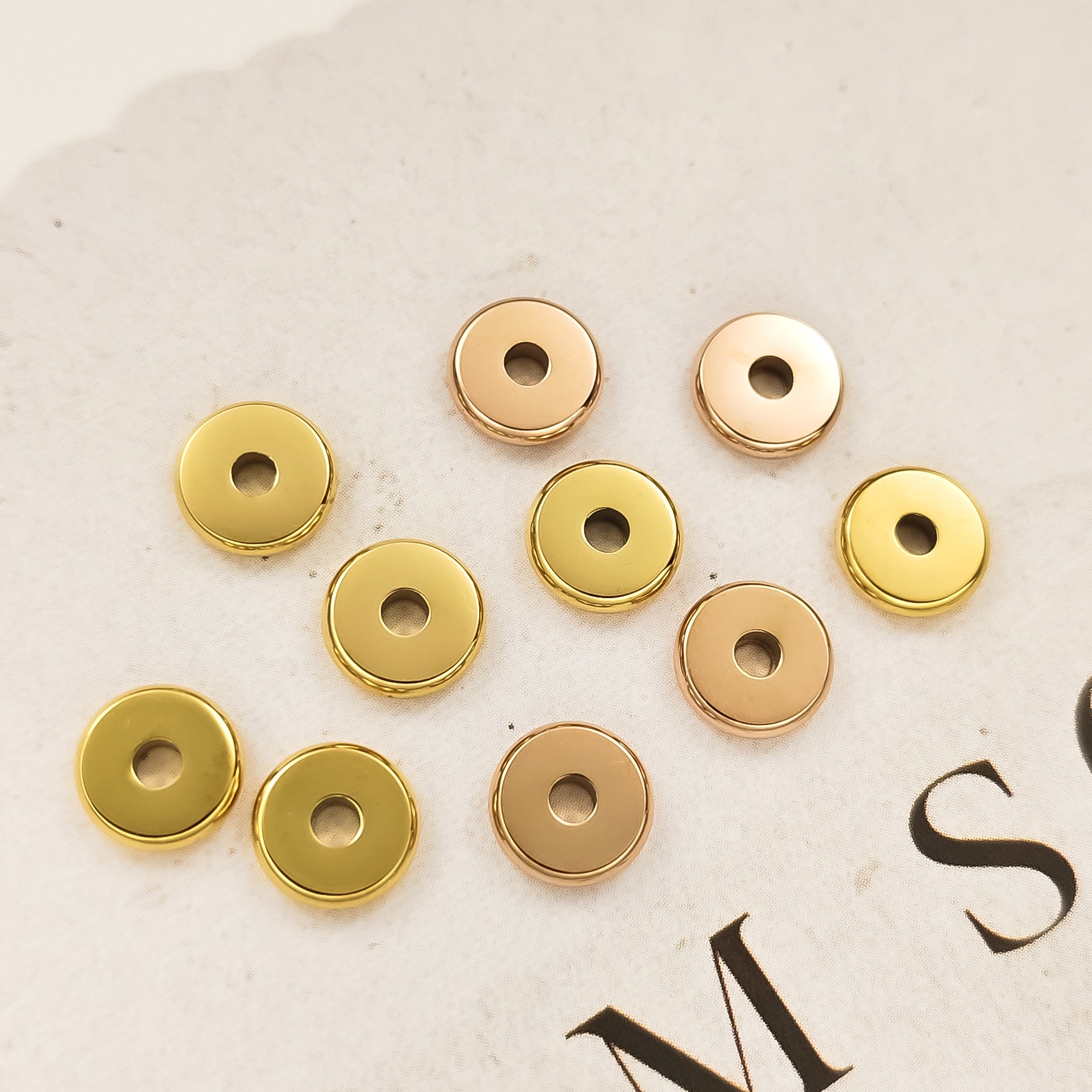 Polished Love Charms In Steel Color For DIY Accessories