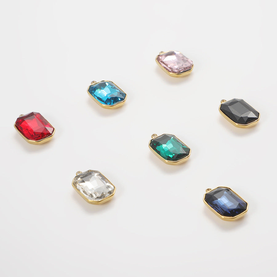 Red Jewelry Accessory Featuring Gem Pattern With Inlay Craftsmanship