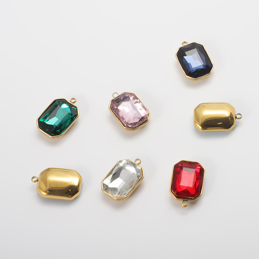 Red Jewelry Accessory Featuring Gem Pattern With Inlay Craftsmanship