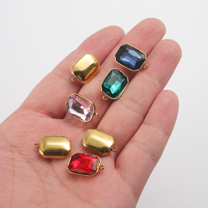 Red Jewelry Accessory Featuring Gem Pattern With Inlay Craftsmanship
