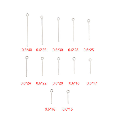 100 PCS/Package 304 Stainless Steel Bead Needle In Steel Color For Jewelry Accessories