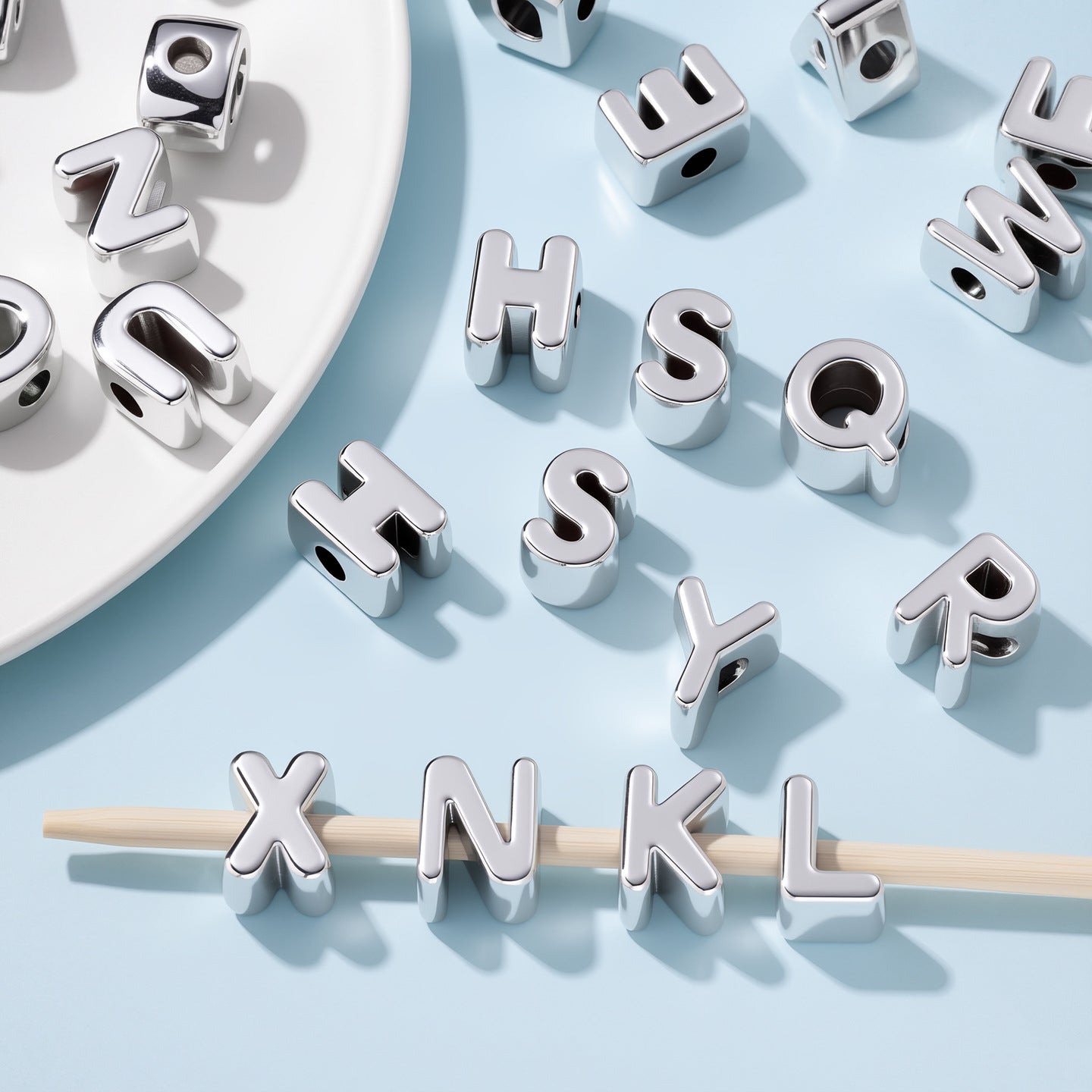 Original Design Acrylic Letter Love Charms Jewelry Accessories