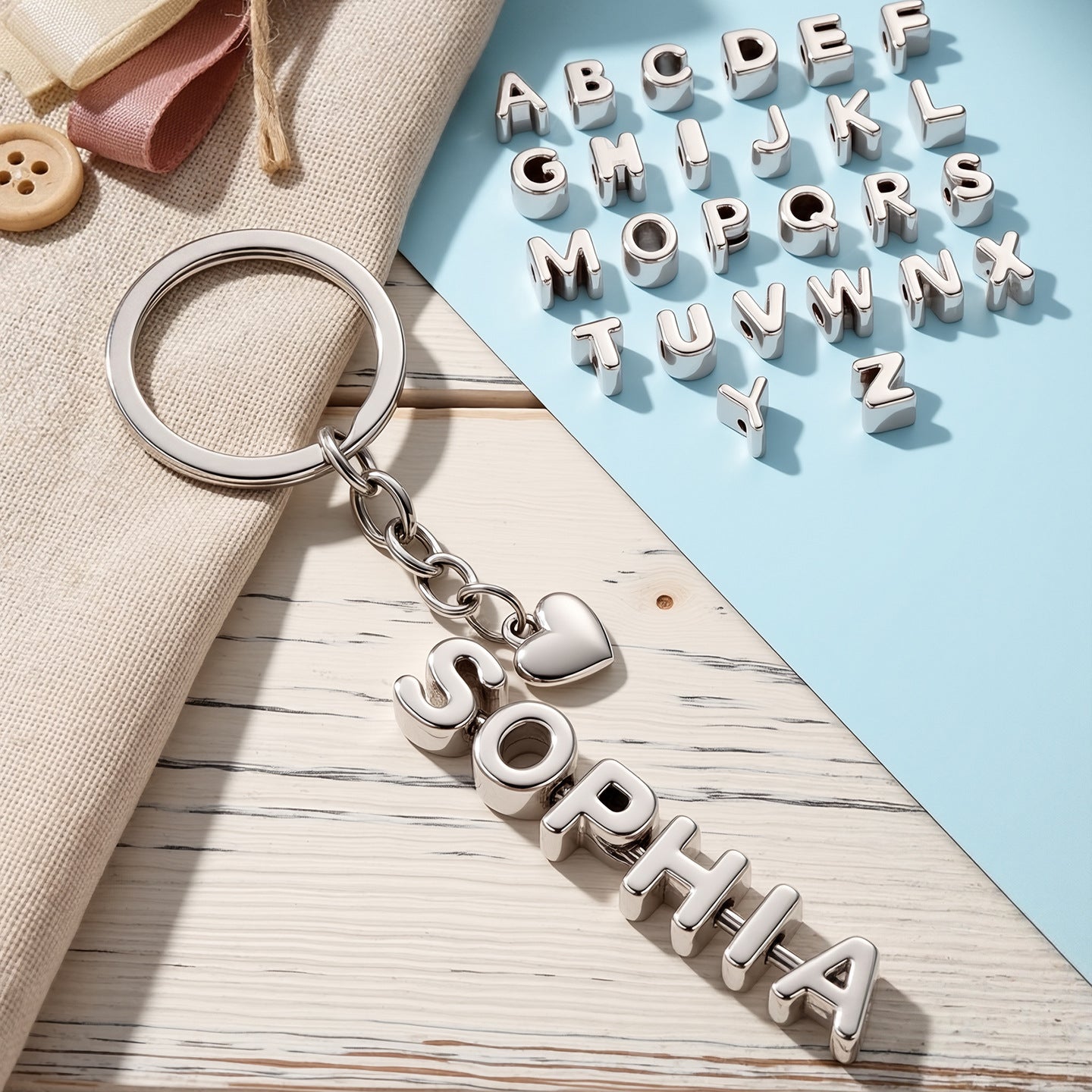Original Design Acrylic Letter Love Charms Jewelry Accessories