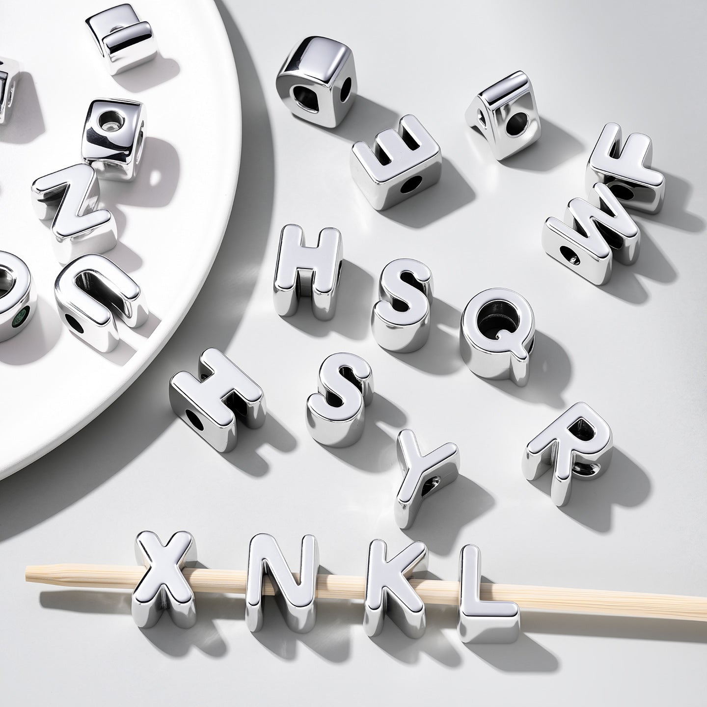 Original Design Acrylic Letter Love Charms Jewelry Accessories