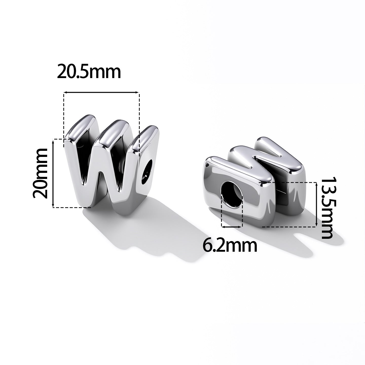 Original Design Acrylic Letter Love Charms Jewelry Accessories