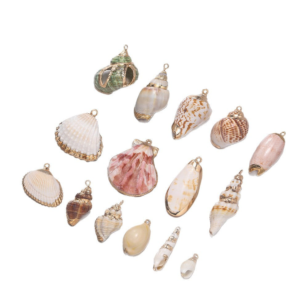 Original Design Jewelry Accessories Featuring Conch Pattern In Shell Material