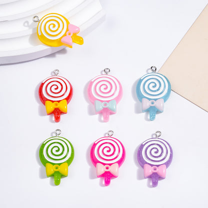 Cartoon Resin Love Charms Jewelry Accessories In Sweet Style, Available In Colour