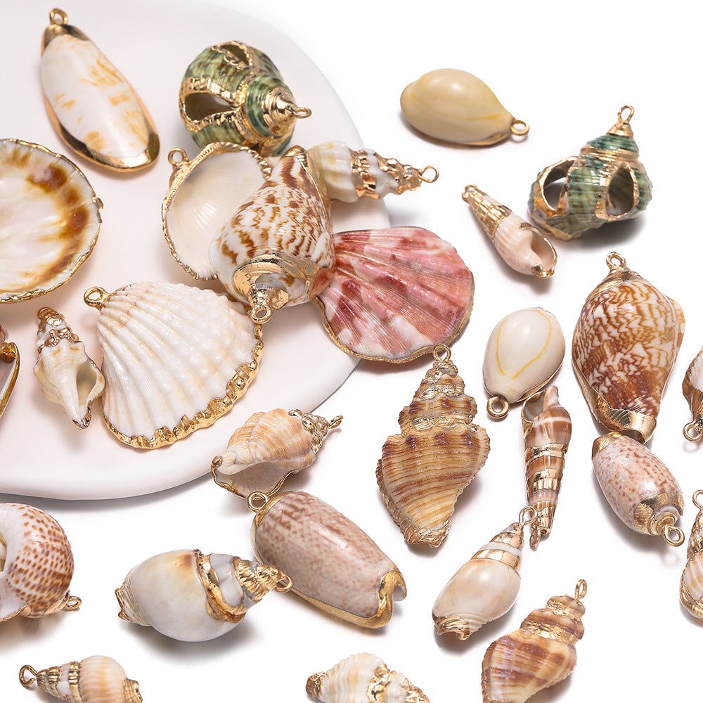 Original Design Jewelry Accessories Featuring Conch Pattern In Shell Material