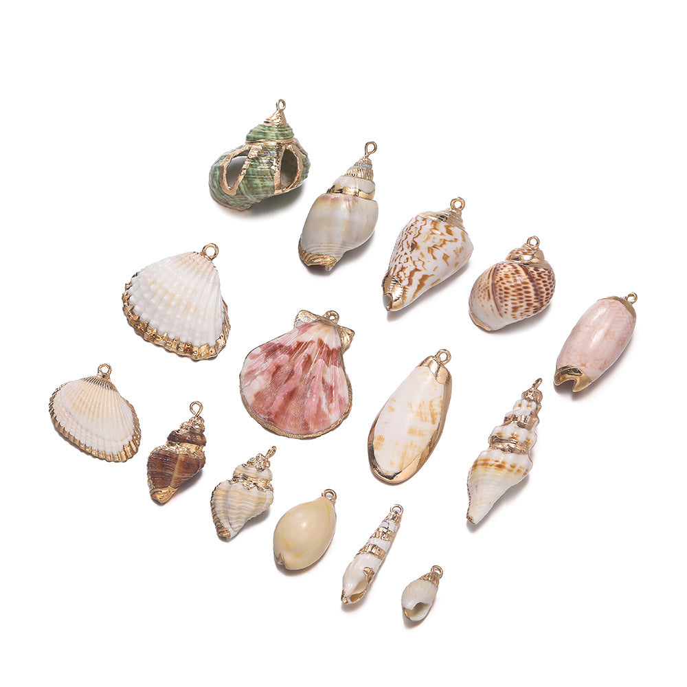 Original Design Jewelry Accessories Featuring Conch Pattern In Shell Material