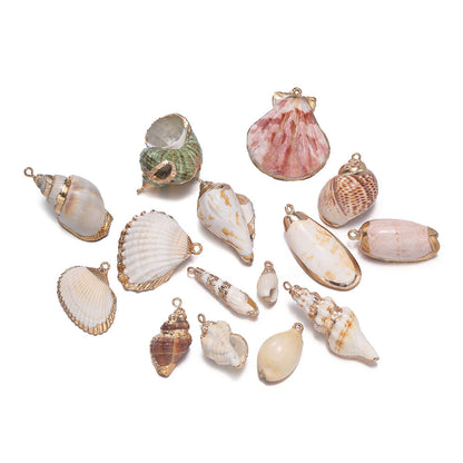 Original Design Jewelry Accessories Featuring Conch Pattern In Shell Material