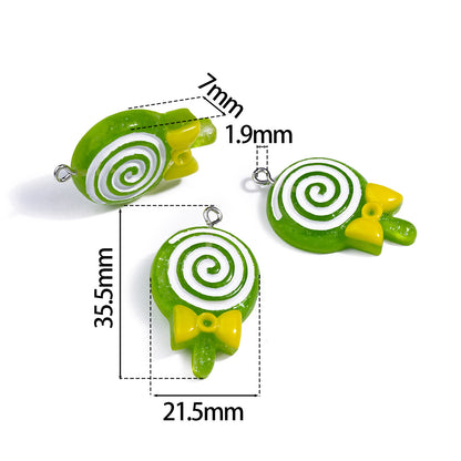 Cartoon Resin Love Charms Jewelry Accessories In Sweet Style, Available In Colour