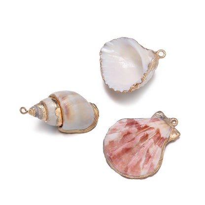 Original Design Jewelry Accessories Featuring Conch Pattern In Shell Material
