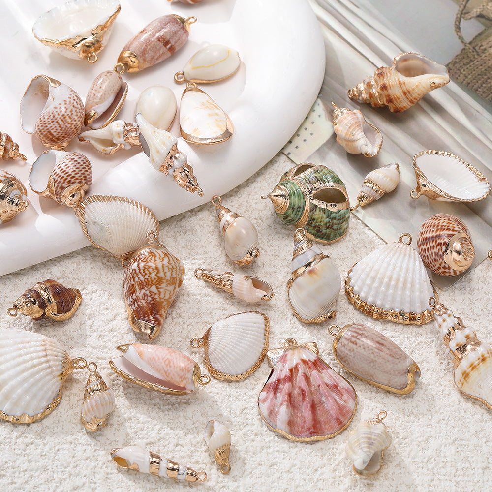 Original Design Jewelry Accessories Featuring Conch Pattern In Shell Material