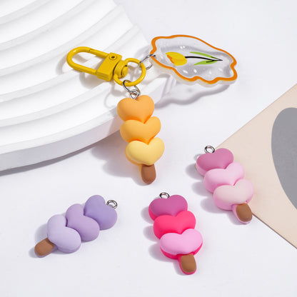 Cartoon Resin Love Charms Jewelry Accessories In Sweet Style, Available In Colour
