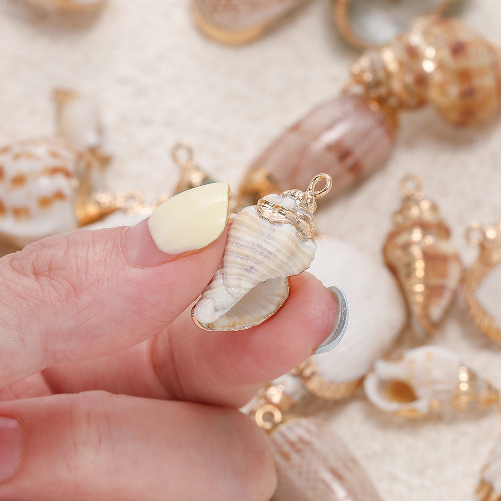 Original Design Jewelry Accessories Featuring Conch Pattern In Shell Material