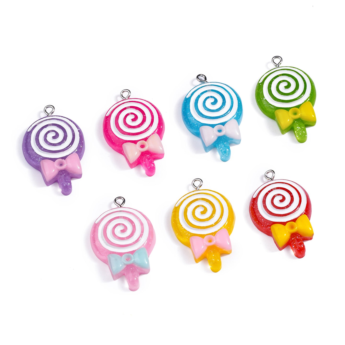 Cartoon Resin Love Charms Jewelry Accessories In Sweet Style, Available In Colour