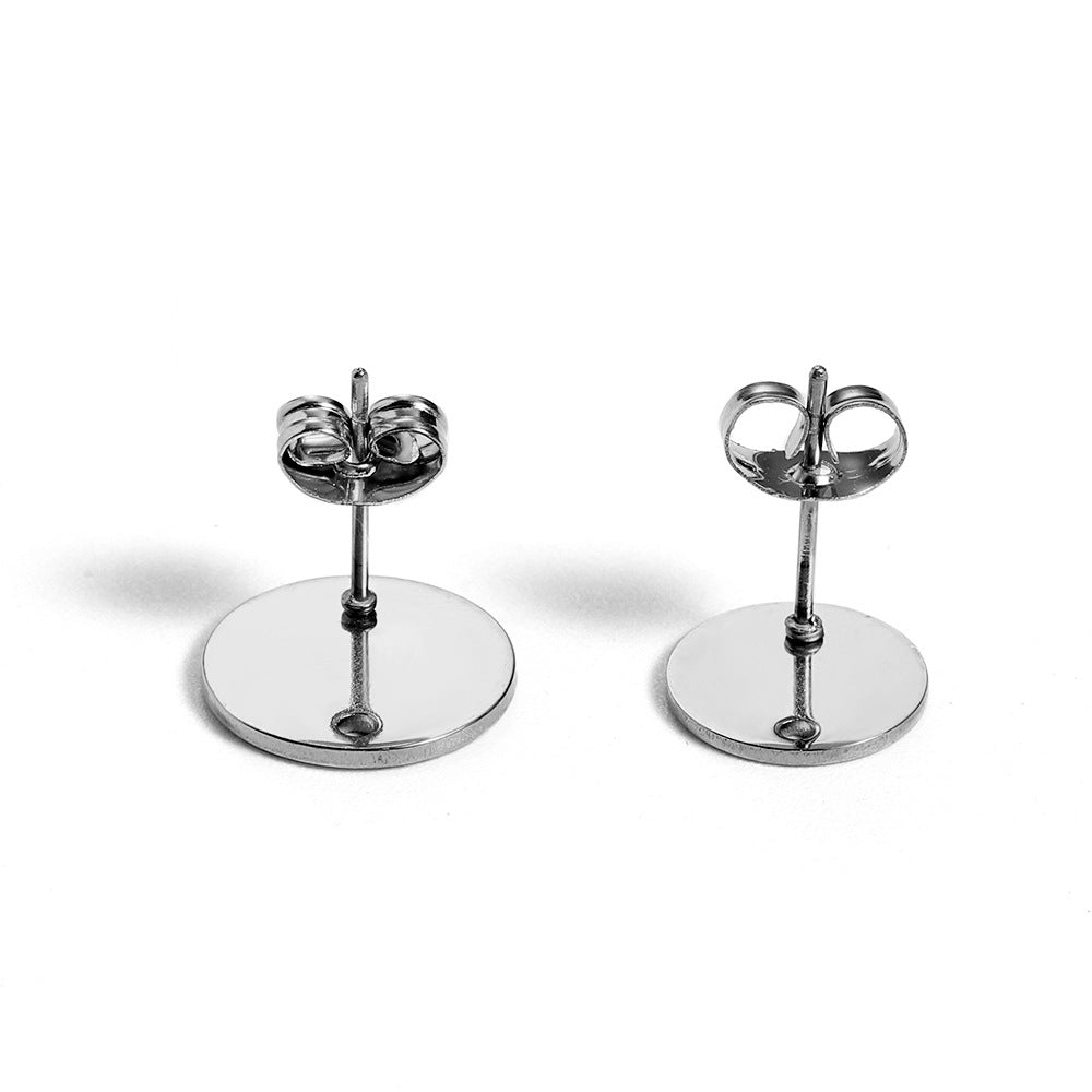 Cute Heart Shape Earring Findings In Golden Color, 10 PCS/Package With Hole Size 1~1.9mm Jewelry Accessories