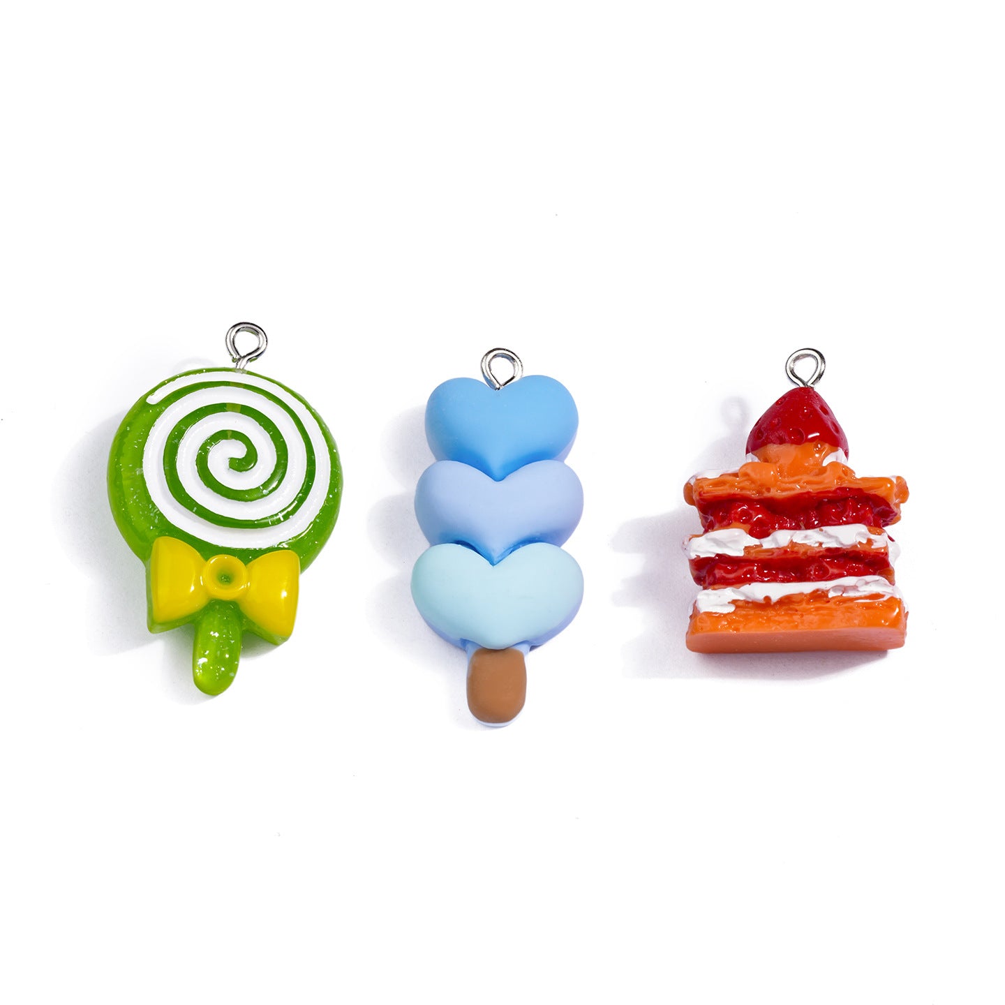 Cartoon Resin Love Charms Jewelry Accessories In Sweet Style, Available In Colour