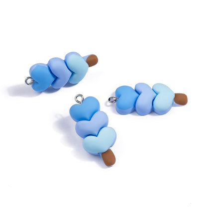 Cartoon Resin Love Charms Jewelry Accessories In Sweet Style, Available In Colour