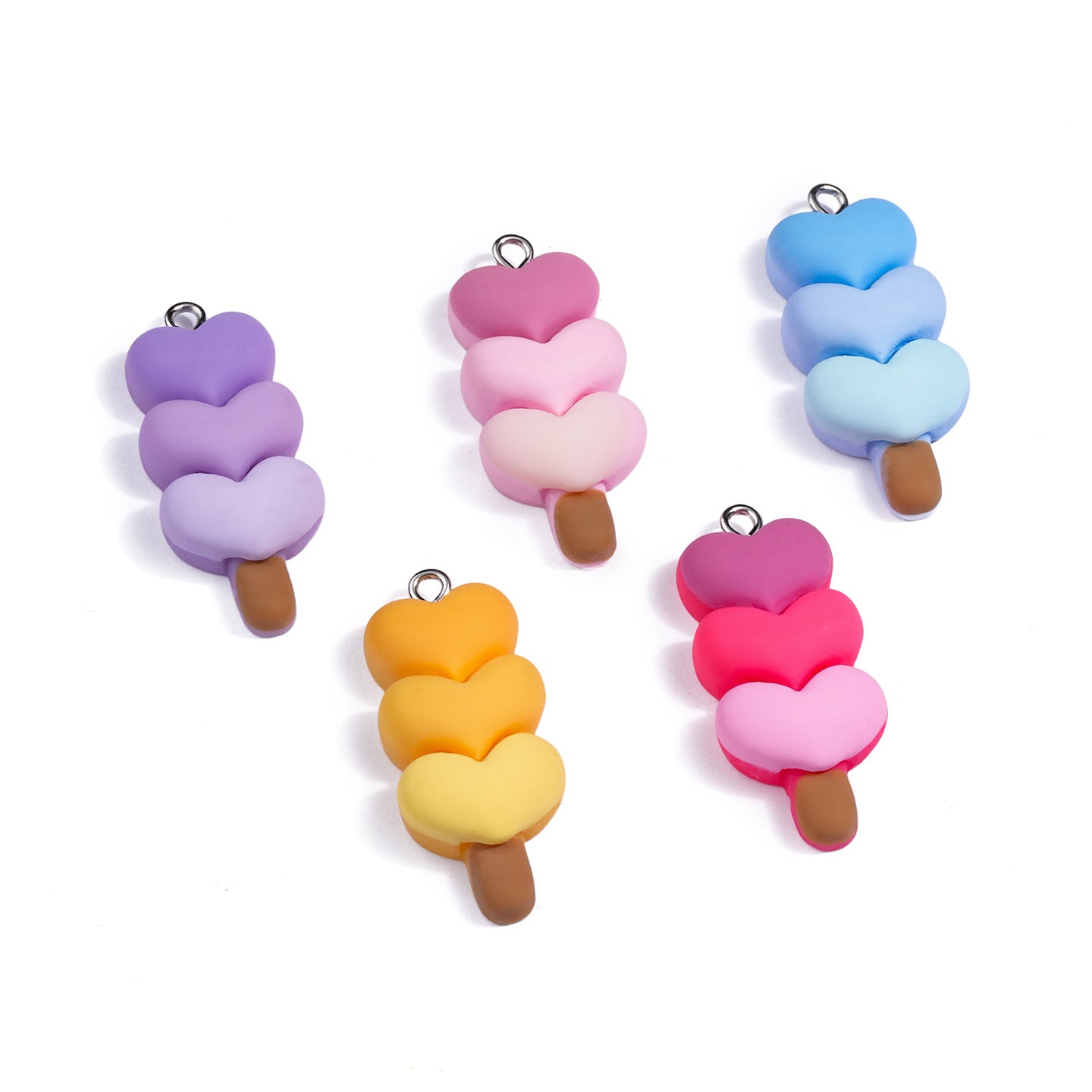 Cartoon Resin Love Charms Jewelry Accessories In Sweet Style, Available In Colour