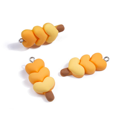 Cartoon Resin Love Charms Jewelry Accessories In Sweet Style, Available In Colour