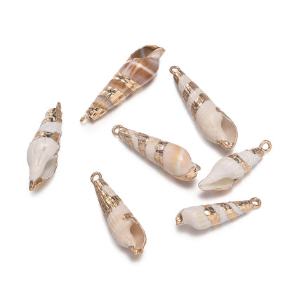 Original Design Jewelry Accessories Featuring Conch Pattern In Shell Material