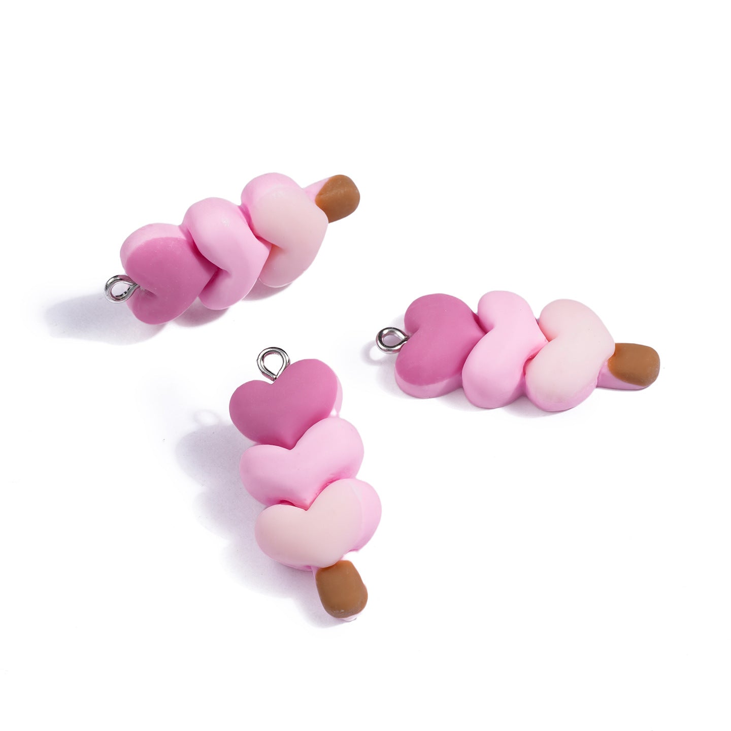 Cartoon Resin Love Charms Jewelry Accessories In Sweet Style, Available In Colour