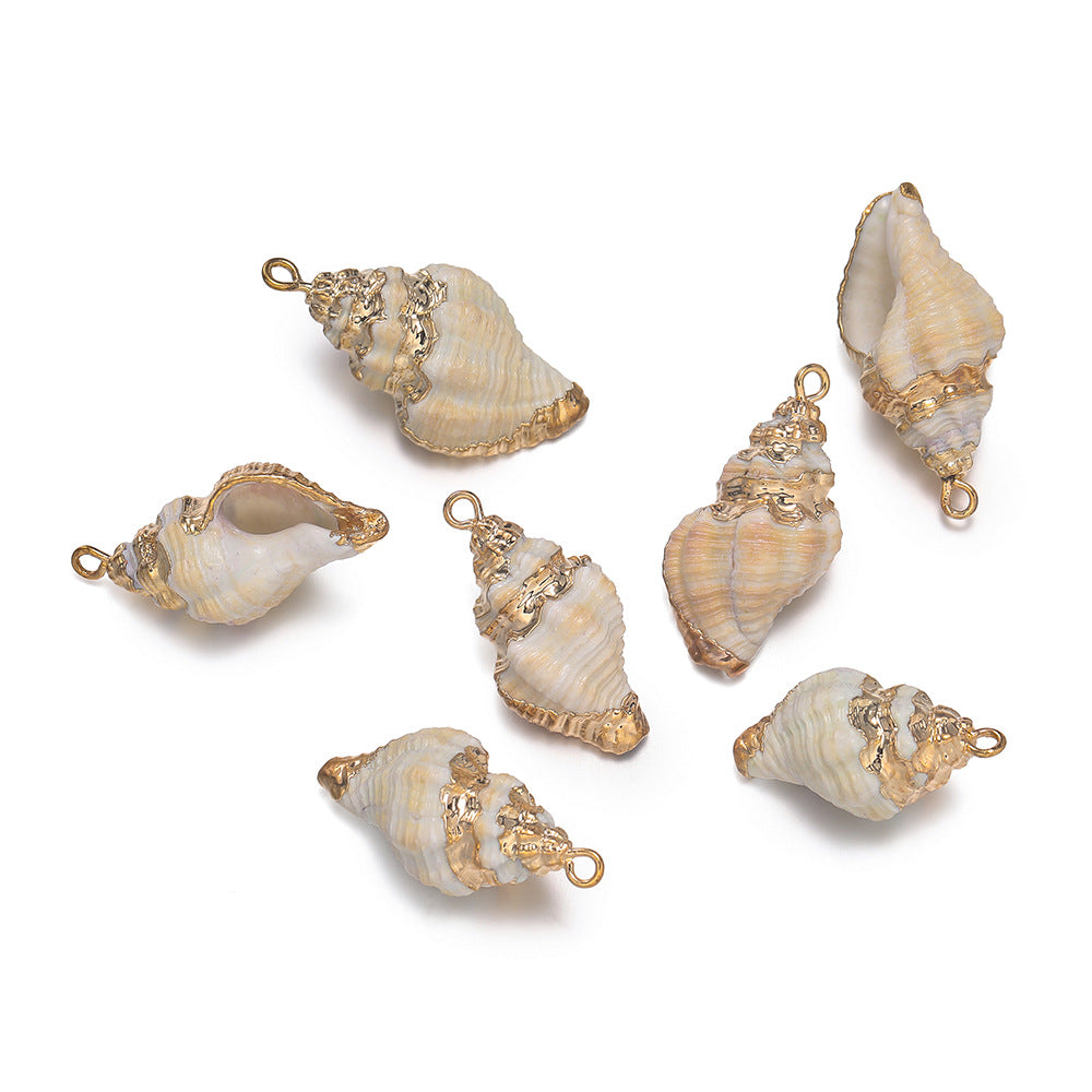 Original Design Jewelry Accessories Featuring Conch Pattern In Shell Material