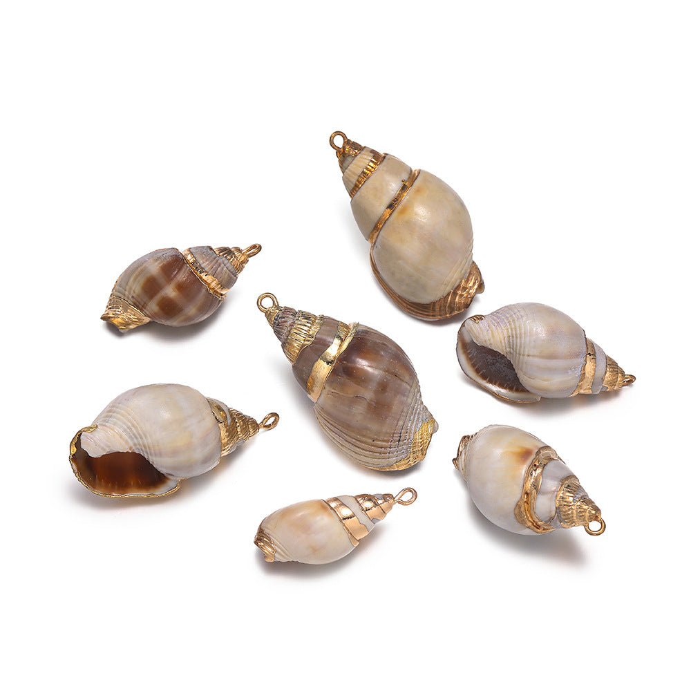 Original Design Jewelry Accessories Featuring Conch Pattern In Shell Material
