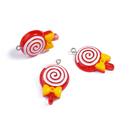 Cartoon Resin Love Charms Jewelry Accessories In Sweet Style, Available In Colour