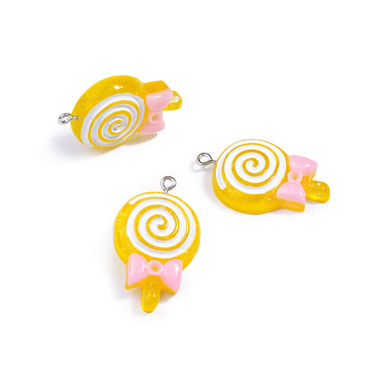 Cartoon Resin Love Charms Jewelry Accessories In Sweet Style, Available In Colour